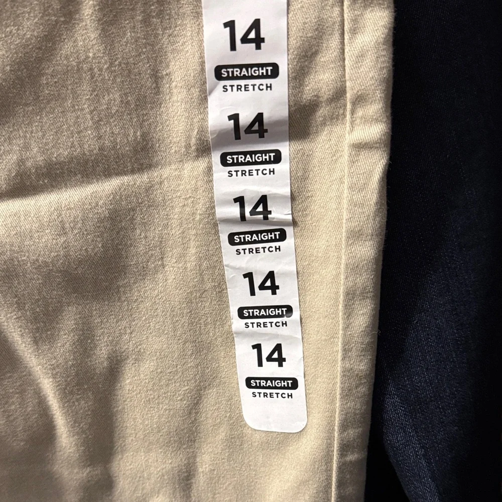 The Children's Place Beige/Tan Straight-Leg Chinos 14 nwt